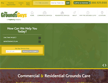 Tablet Screenshot of groundsguys.com